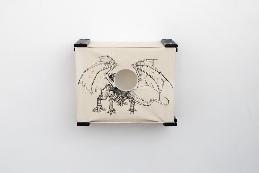 Enclosed Cat Bed - Cat Wall Cubby Onyx Bamboo Baby Dragon Catastrophic Creations