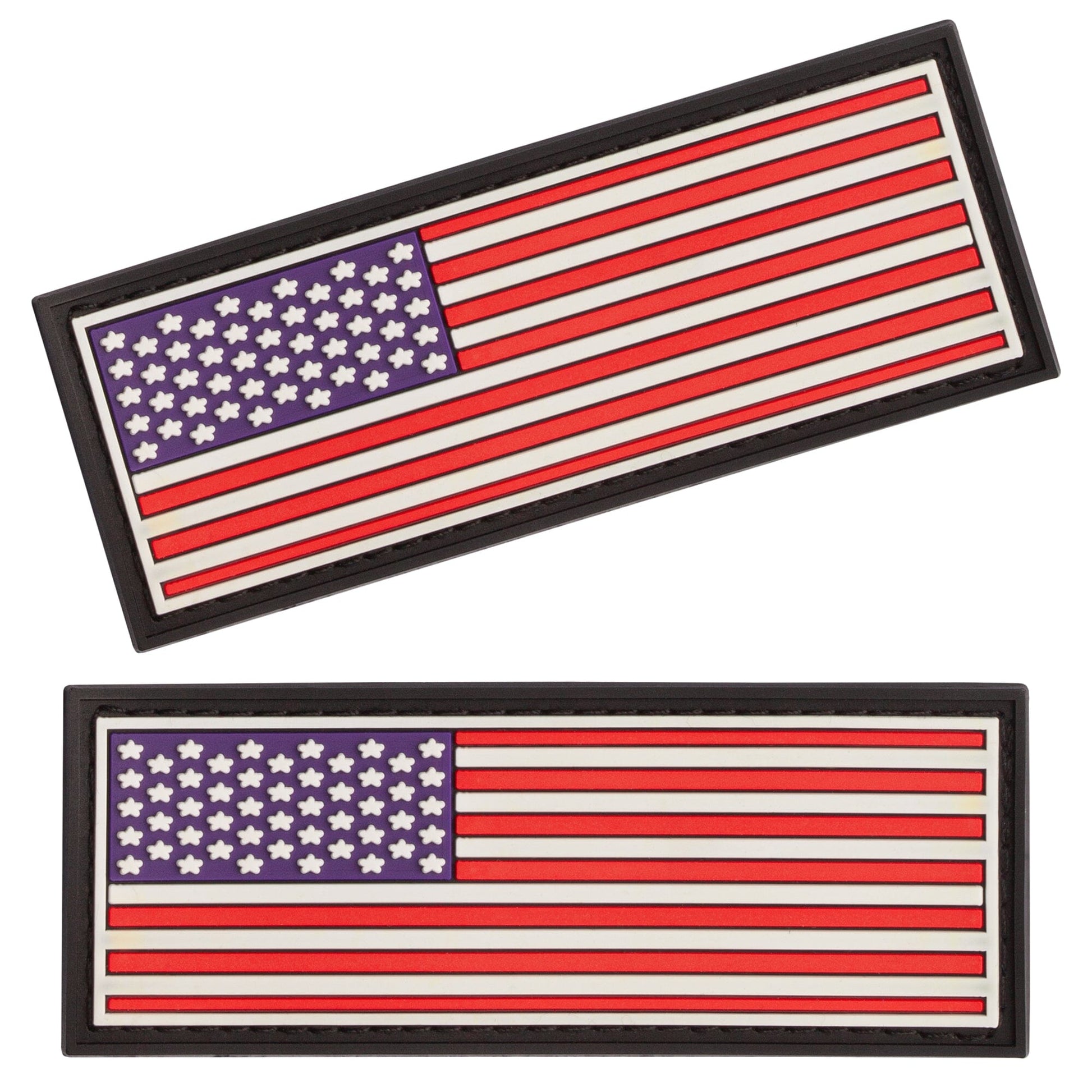 Dogline 3D Rubber Removable Patches for Dog Harness and Vest American Flag Dog Patches Dogline