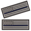 Dogline 3D Rubber Removable Patches for Dog Harness and Vest American Flag Thin Blue Line Dog Patches Dogline