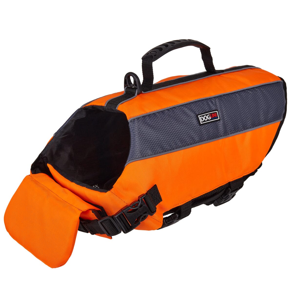 Dog Life Vest Flotation Device Orange Dogline