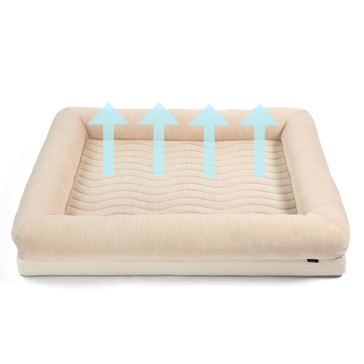 PupChill™ Cooling 4-Bolster Dog Bed - Arctic Sand Dog Beds Paw.com