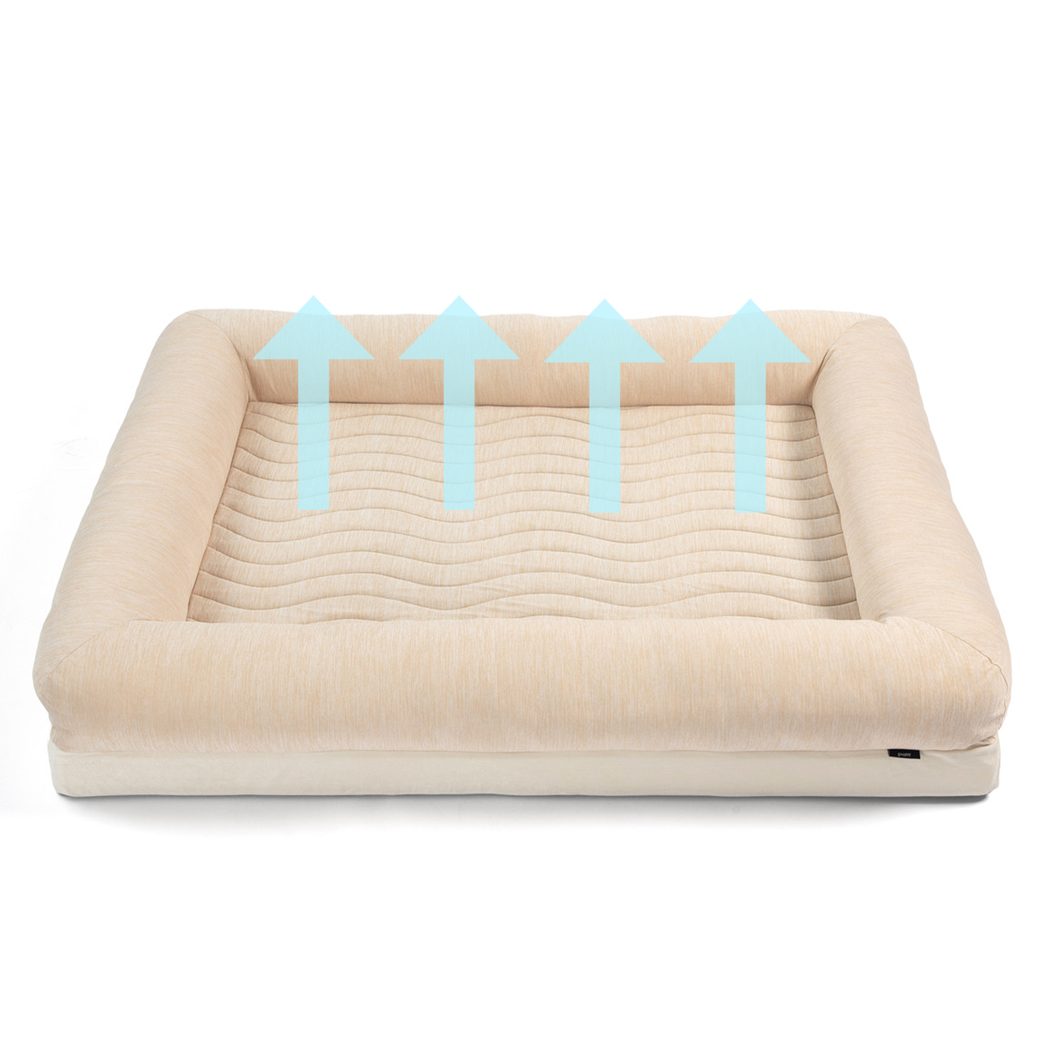 PupChill™ Cooling 4-Bolster Dog Bed - Arctic Sand Dog Beds Paw.com