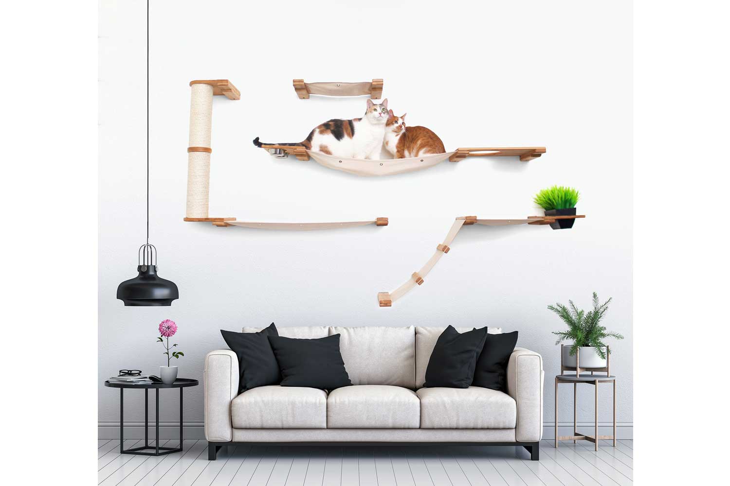 The Bunker - Multi Level Cat Tree with Perch Cat Condo Catastrophic Creations