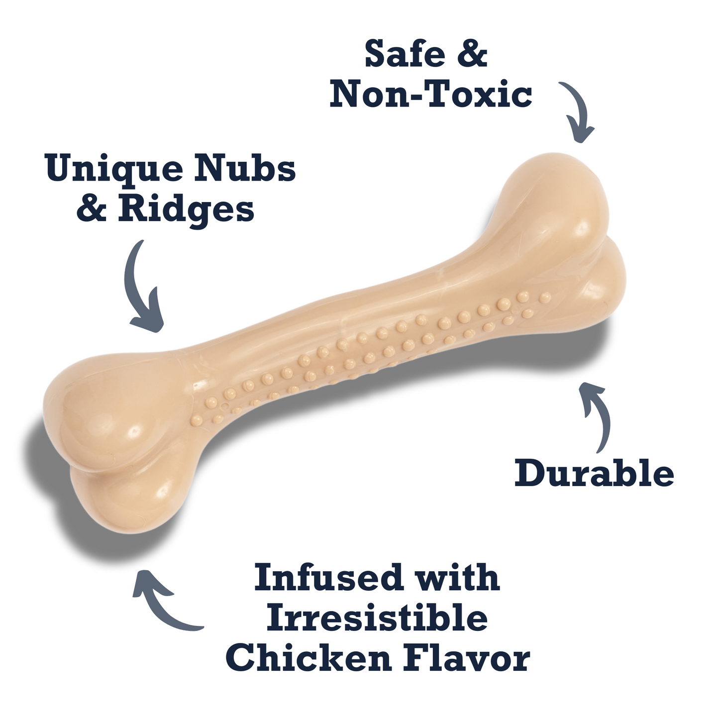 Country Living Nylon Chew Bone Toy for Dogs (Chicken-Flavored), Ideal for Heavy Chewers Chew Toys American Pet Supplies