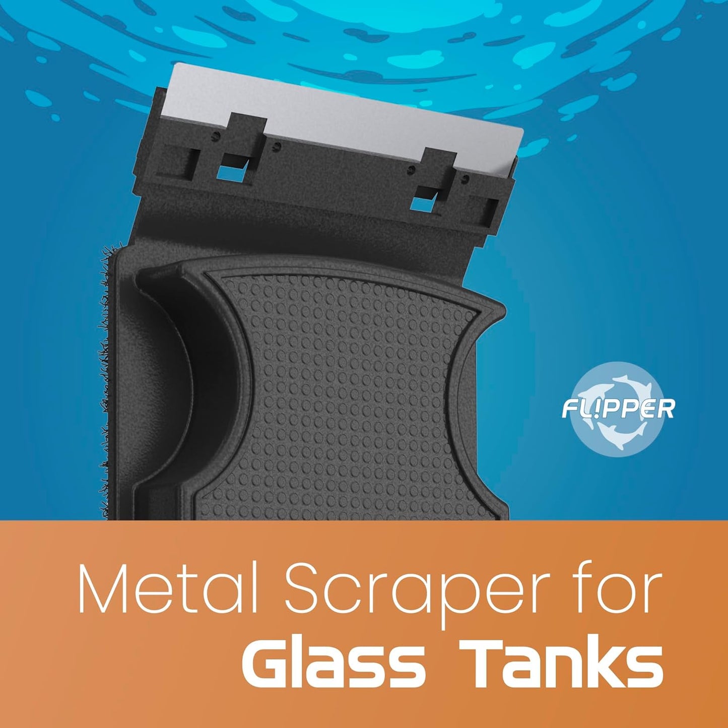 Flipper Nano Aquarium Cleaner Stainless Steel Replacement Blades 2 Pack Replacement Blades Flipper Aquarium Products