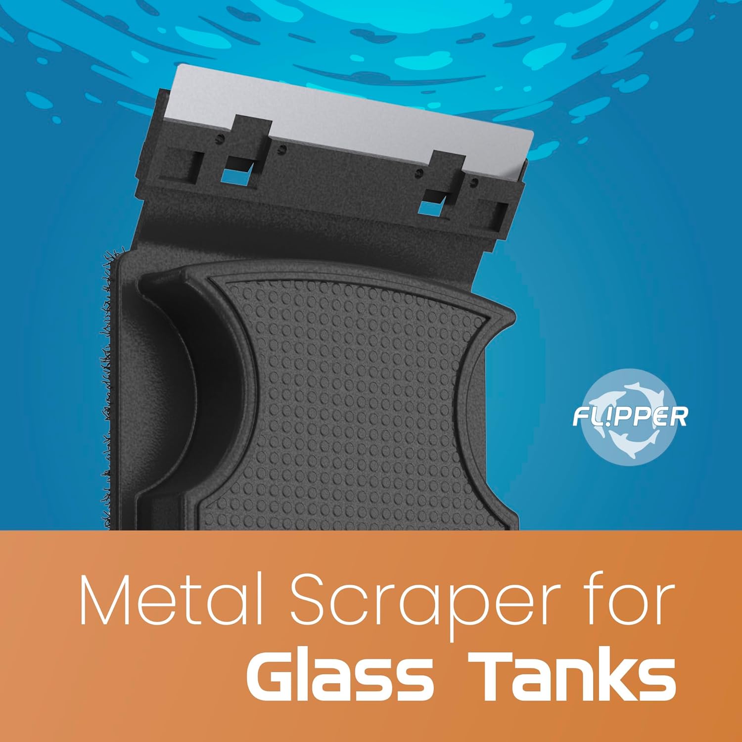 Flipper Nano Aquarium Cleaner Stainless Steel Replacement Blades 2 Pack Replacement Blades Flipper Aquarium Products