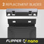 Flipper Nano Aquarium Cleaner Stainless Steel Replacement Blades 2 Pack Replacement Blades Flipper Aquarium Products