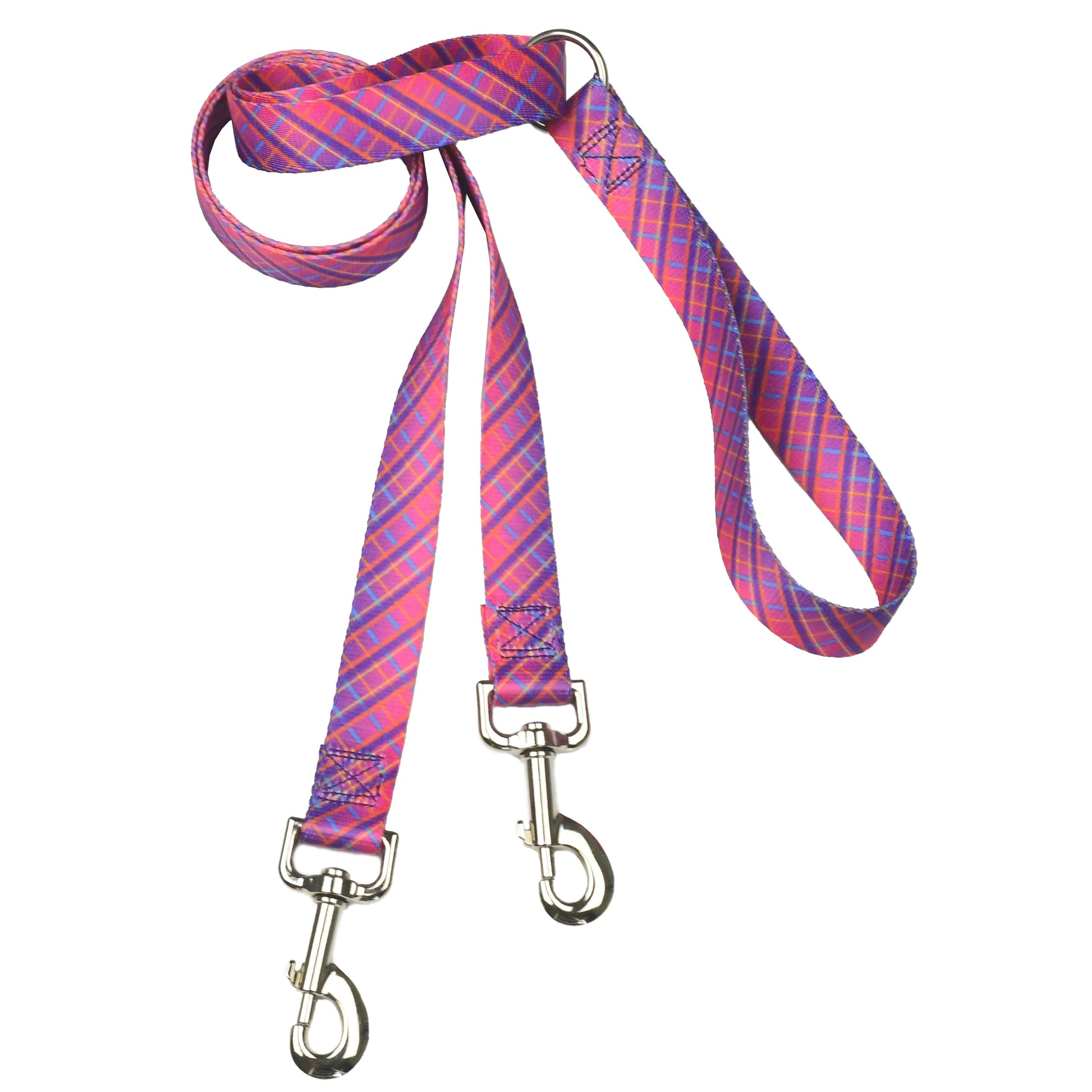 Neon Sunrise Pink Plaid Freedom No-Pull Dog Harness – EarthStyle 2 Hounds Design