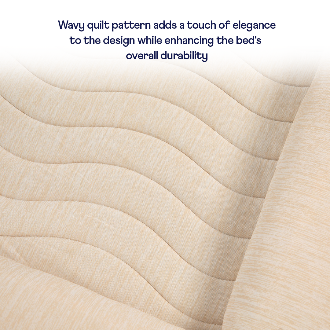 PupChill™ Cooling 4-Bolster Dog Bed - Arctic Sand Dog Beds Paw.com