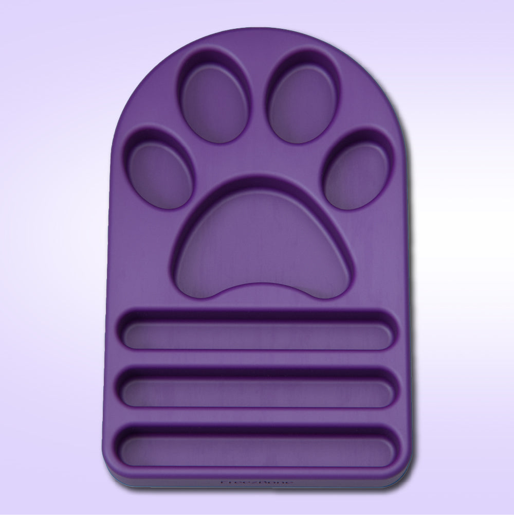 FreezPaw Mat - Calming Slow Feeder UP TO 140LBS DOGS Purple Freezbone