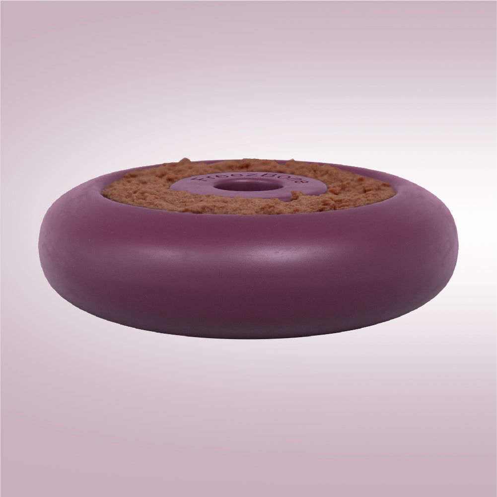Freez Doughnut - Super Durable Treat Toy Purple Freezbone
