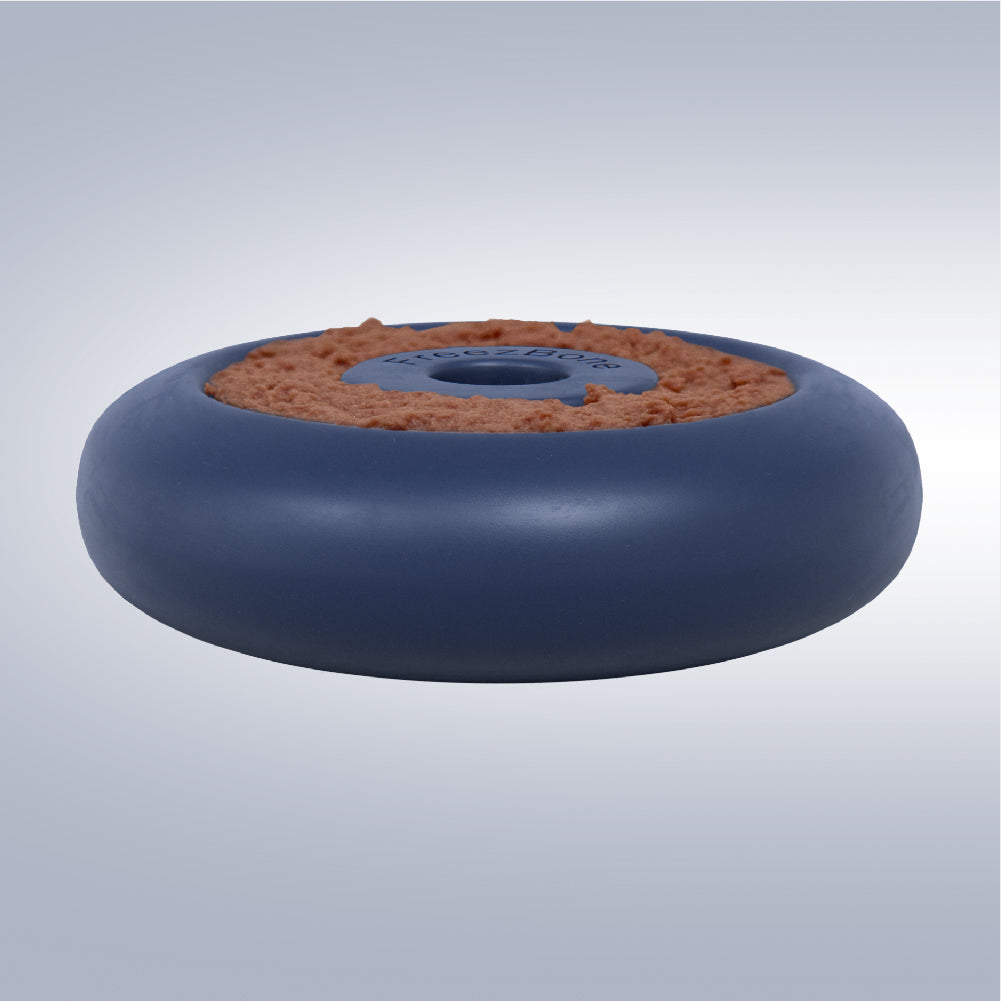 Freez Doughnut - Super Durable Treat Toy Navy Freezbone