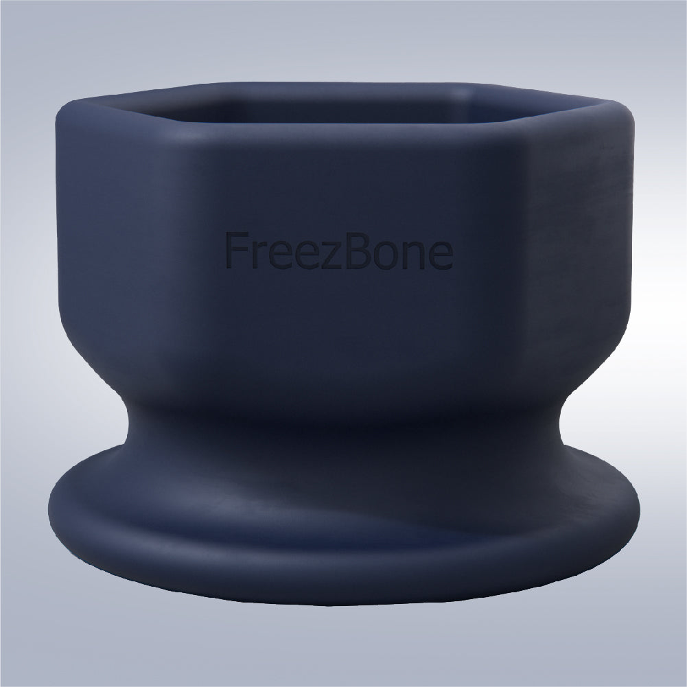FreezCup - Long-Lasting Chew Fun UP TO 140LBS DOGS Navy Freezbone