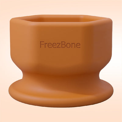 FreezCup - Long-Lasting Chew Fun UP TO 140LBS DOGS Orange Freezbone
