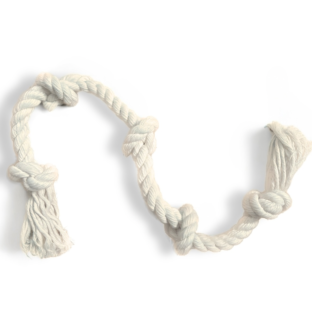 Boba & Vespa 100% Organic Cotton Rope Dog Toy - 5 Sizes Dog Ropes The Kind Pet