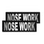 Removable Reflective Patches (Set of 2) "NOSE WORK" Dog Patches Dogline