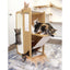 The Overlook - Sturdy - Bamboo Cat Tree Natural Bamboo Natural Canvas Yes Cat Condo Catastrophic Creations