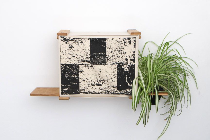 Deluxe Cat Cubby Bed Natural Bamboo Brick Planter Catastrophic Creations