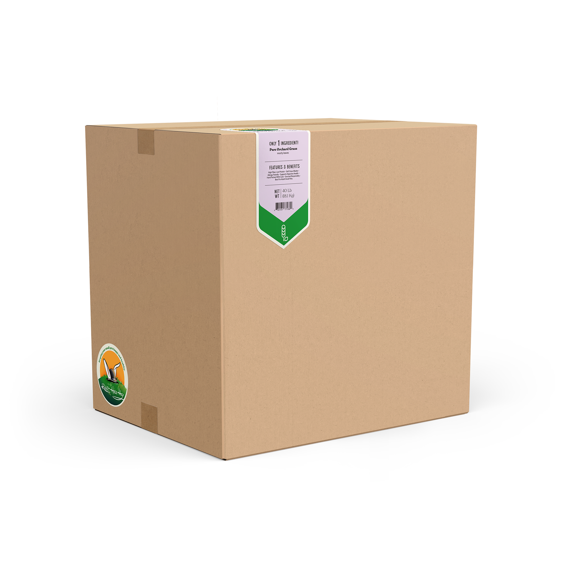 Rabbit Hole Hay Ultra Premium Soft Orchard Grass 40 lb Hay Rabbit Hole Hay