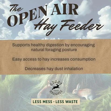 The Open Air Hay Feeder and Hay Roller Bundle Hay feeder Bunny Business