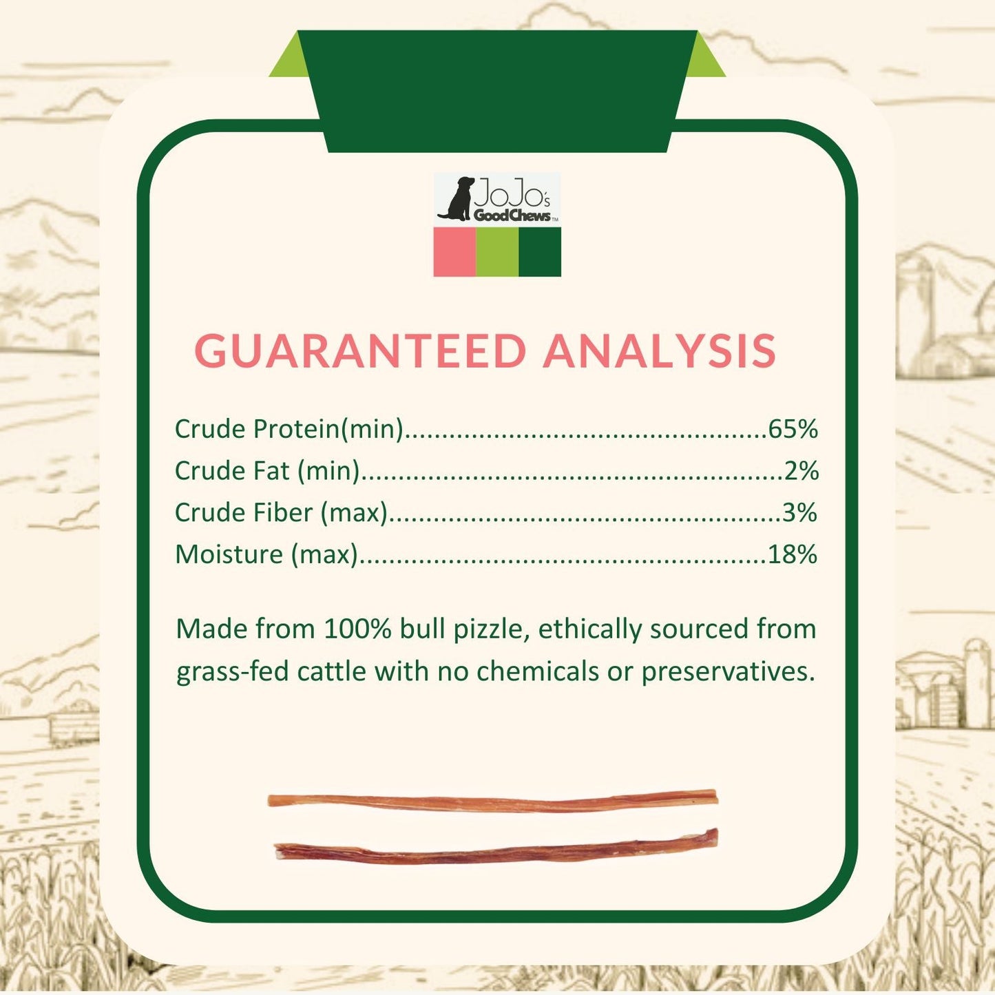 All-Natural Beef Bully Stick Dog Treats – Nutrient-Rich, and High-Protein – 12-Inch Thin (25/Case) Dog Treats American Pet Supplies