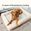 PupChill™ Cooling 4-Bolster Dog Bed - Arctic Sand Dog Beds Paw.com