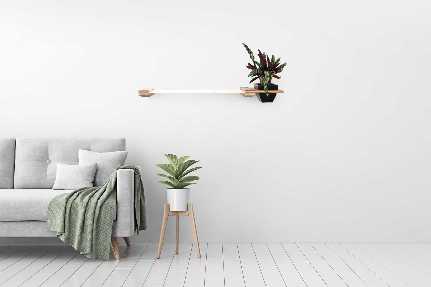 Cat Hammock Wall with Planter Cat Hammock Catastrophic Creations