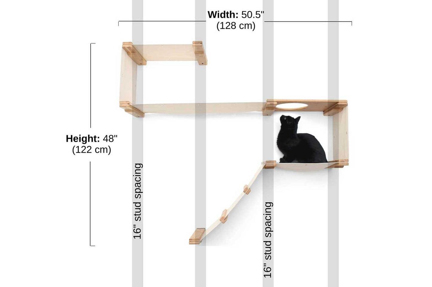 The Play - A Cat Play Wall System Cat Condo Catastrophic Creations