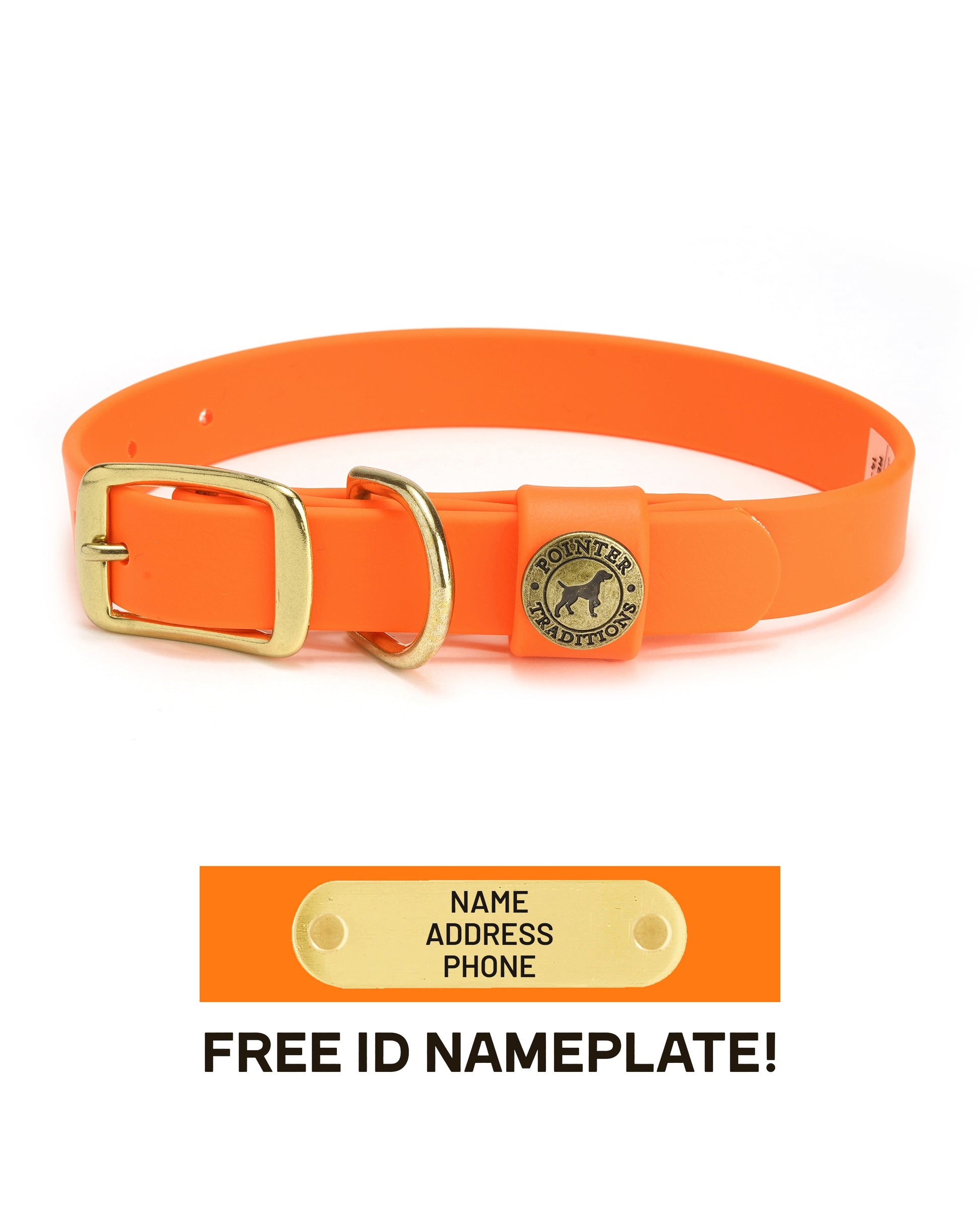 Sporting Dog Collar - Blaze Orange Dog Supplies Pointer Traditions