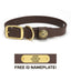 Sporting Dog Collar - Leather Brown Dog Supplies Pointer Traditions