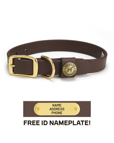 Sporting Dog Collar - Leather Brown Dog Supplies Pointer Traditions