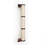 Wall Mounted Cat Climbing Pole - Sisal English Chestnut Bamboo 3-Tier No Leaf Shelf Cat Scratcher Catastrophic Creations