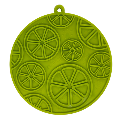 Citrus Design eMat - Enrichment Lick Mat with Suction Cups | USA Made Lime Green Citrus emat EMAT SodaPup/True Dogs, LLC