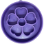 Flower eBowl Deep Slow Feeder Dog Bowl for Enrichment | USA Made Flower Bowl - Purple EBOWL SodaPup/True Dogs, LLC