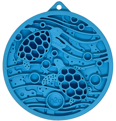 Turtle eMat-Mini Lick Mat with Suction Cups - Small Dogs & Cats | USA Blue Turtle emat Mini EMAT SodaPup/True Dogs, LLC