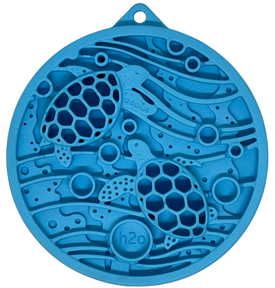 Turtle eMat-Mini Lick Mat with Suction Cups - Small Dogs & Cats | USA Blue Turtle emat Mini EMAT SodaPup/True Dogs, LLC