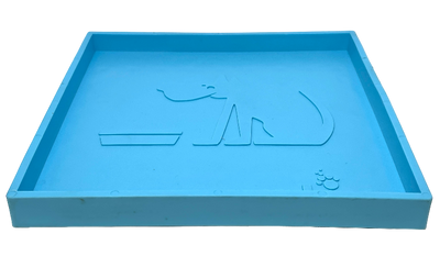 Hold 'em Suction Cup Holder for Dog Bowls & Lick Mats | USA Made Light Blue Hold 'em EMAT SodaPup/True Dogs, LLC