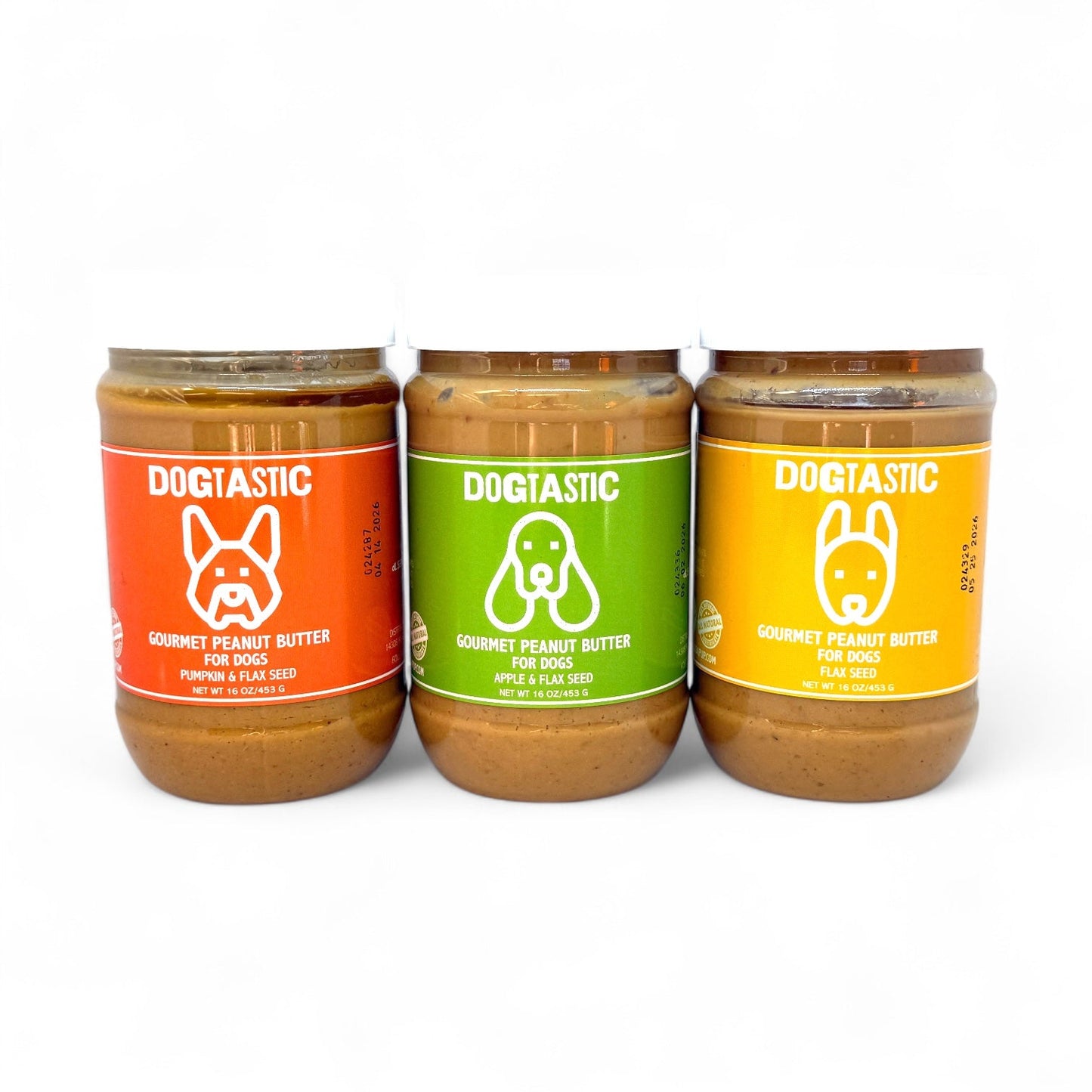 Dogtastic Gourmet Peanut Butter for Dogs - Pumpkin & Flax Seed Flavor - 50% off TREATS SodaPup/True Dogs, LLC