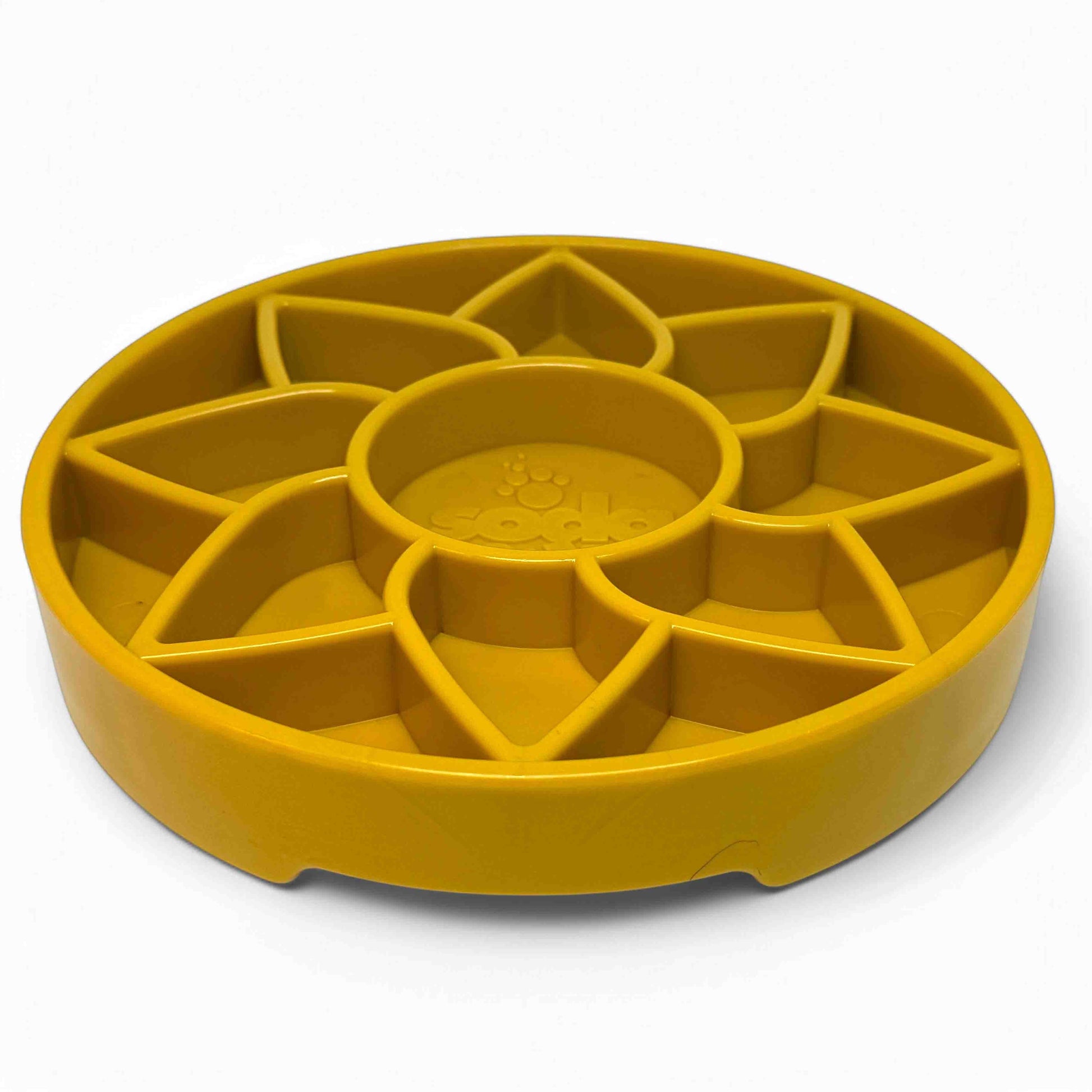 Sunflower Slow Feeder Dog Bowl - Shallow eTray Enrichment Lick Mat | USA Made ETRAY SodaPup/True Dogs, LLC