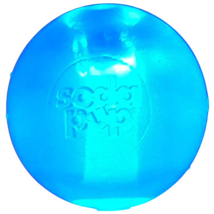 Strobe Ball Light-Up Dog Toy - Durable Floating Chew Ball | Made in USA Rubber Dog Toys SodaPup/True Dogs, LLC