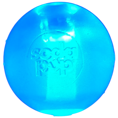 Strobe Ball Light-Up Dog Toy - Durable Floating Chew Ball | Made in USA Rubber Dog Toys SodaPup/True Dogs, LLC