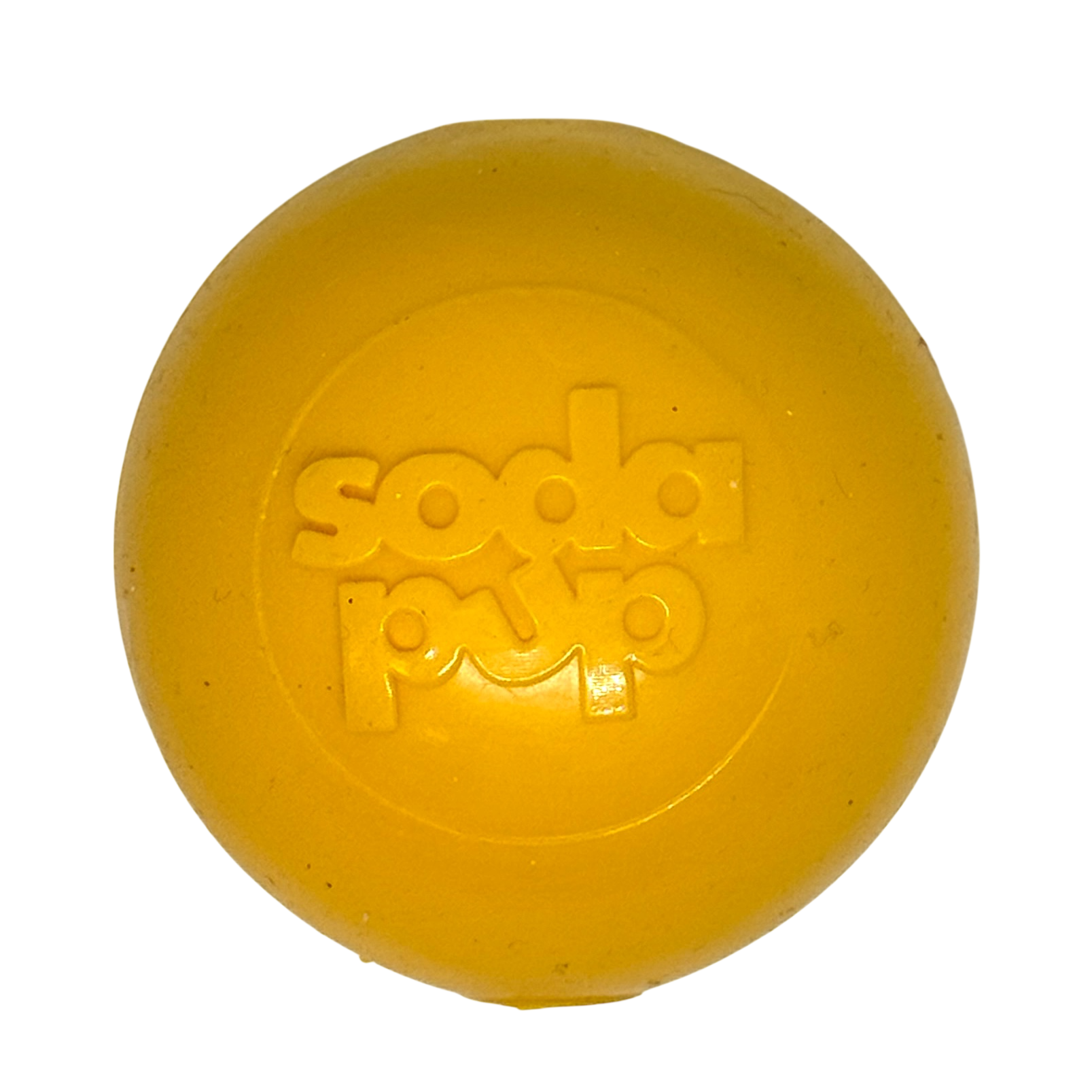 Squeak Ball - Durable Squeaky Dog Toy, Floats, Chew Toy | USA Made Medium Squeaker Ball - Yellow Rubber Dog Toys SodaPup/True Dogs, LLC