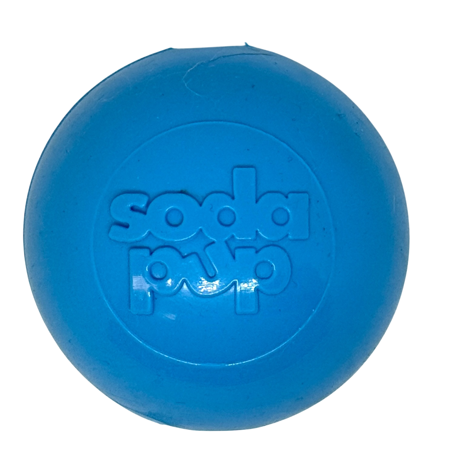Squeak Ball - Durable Squeaky Dog Toy, Floats, Chew Toy | USA Made Medium Squeaker Ball - Light Blue Rubber Dog Toys SodaPup/True Dogs, LLC