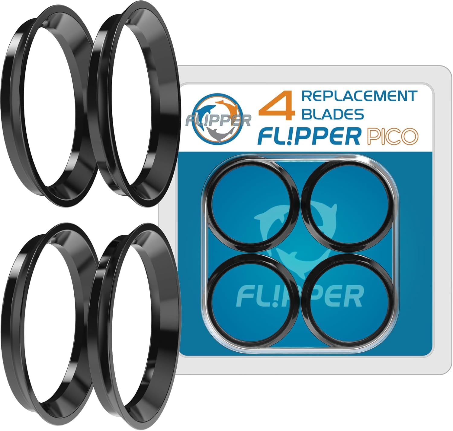 Flipper Pico 2 in 1 Aquarium Magnet Cleaner Replacement Blades 4 Pack Replacement Blades Flipper Aquarium Products