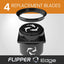 Flipper Pico 2 in 1 Aquarium Magnet Cleaner Replacement Blades 4 Pack Replacement Blades Flipper Aquarium Products