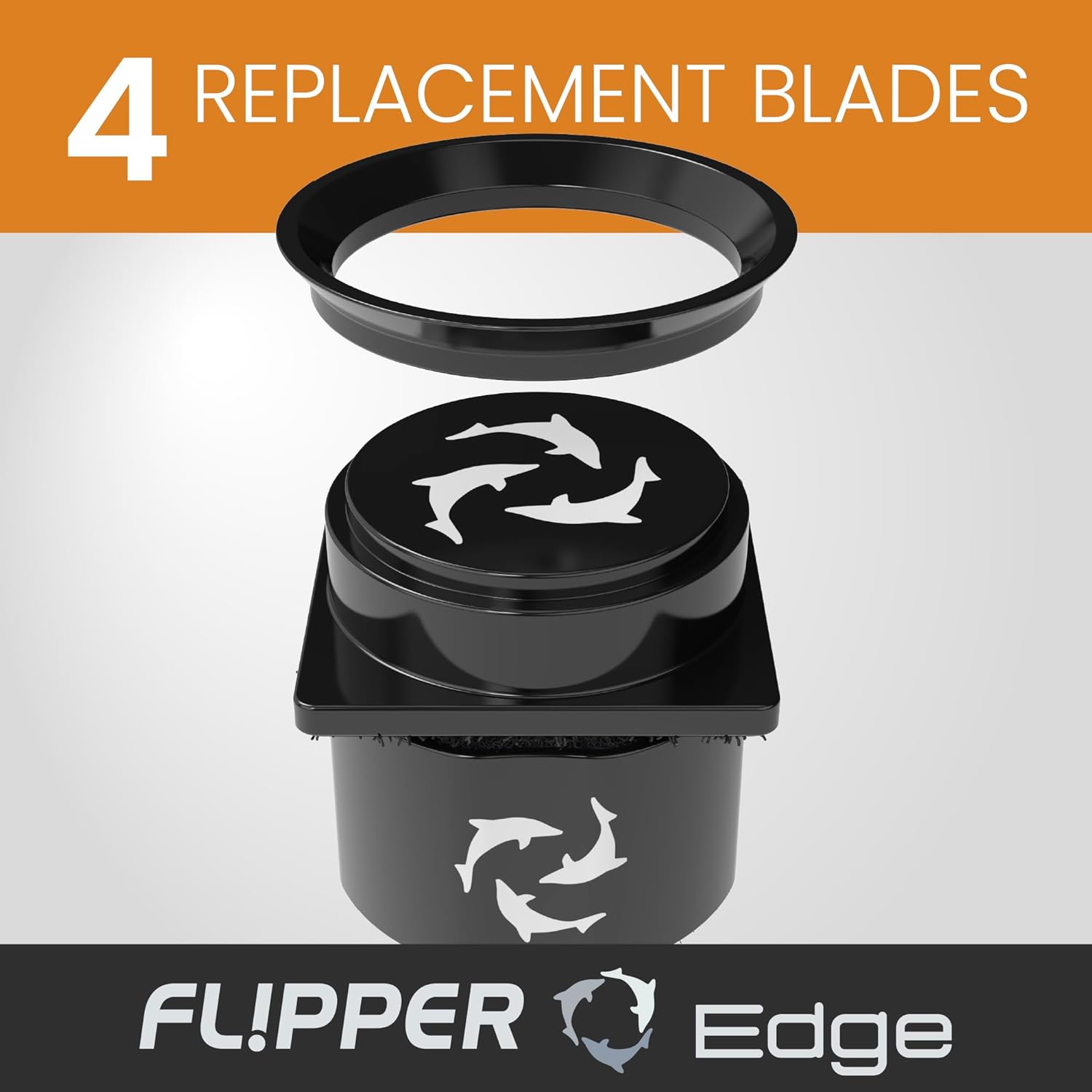 Flipper Pico 2 in 1 Aquarium Magnet Cleaner Replacement Blades 4 Pack Replacement Blades Flipper Aquarium Products