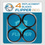 Flipper Pico 2 in 1 Aquarium Magnet Cleaner Replacement Blades 4 Pack Replacement Blades Flipper Aquarium Products