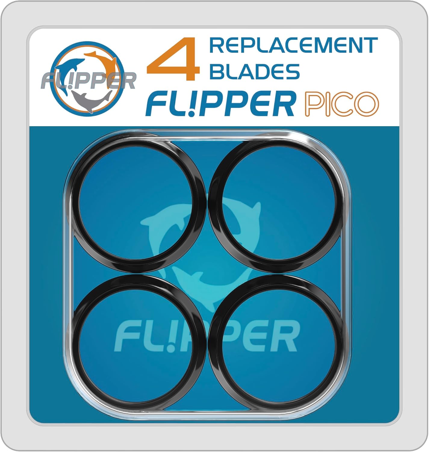 Flipper Pico 2 in 1 Aquarium Magnet Cleaner Replacement Blades 4 Pack Replacement Blades Flipper Aquarium Products