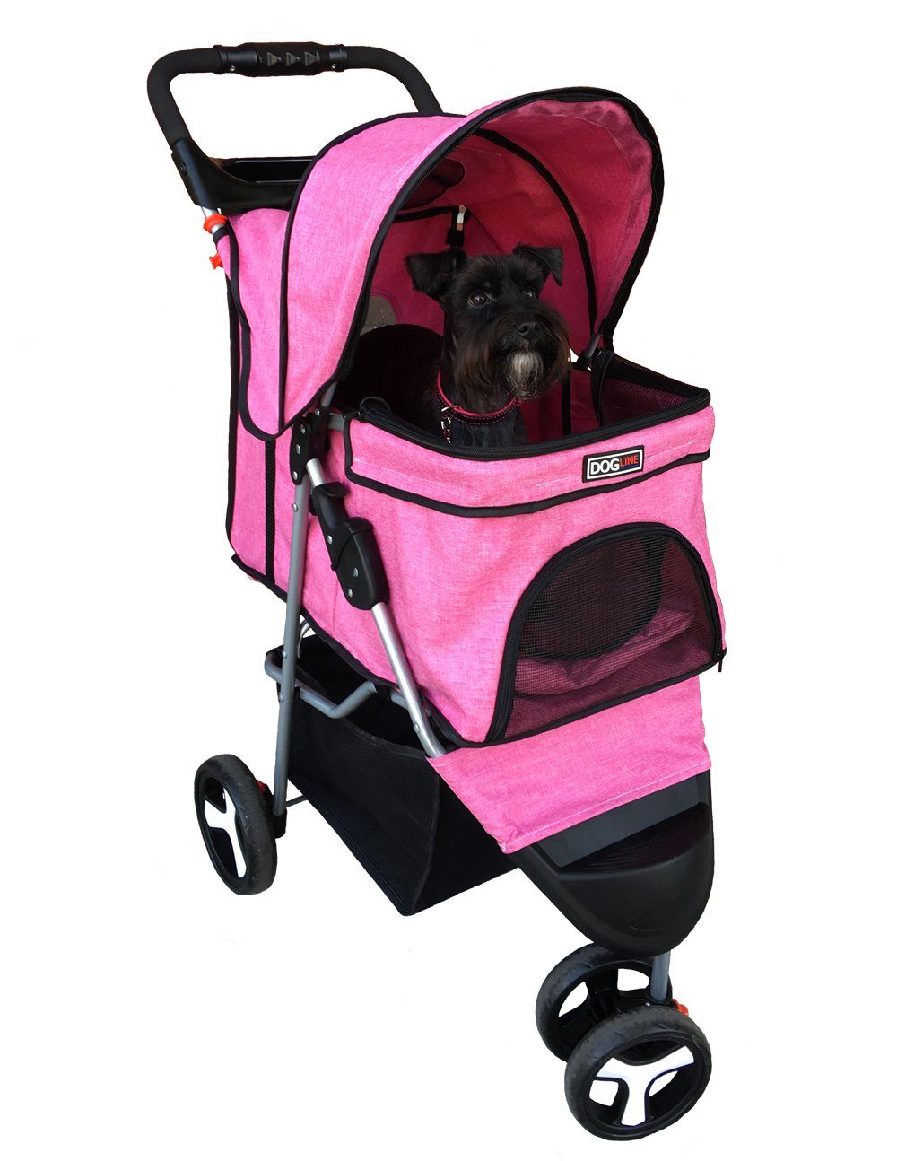 Casual Pet Stroller with a Removable Cup Holder Pet Carriers Dogline
