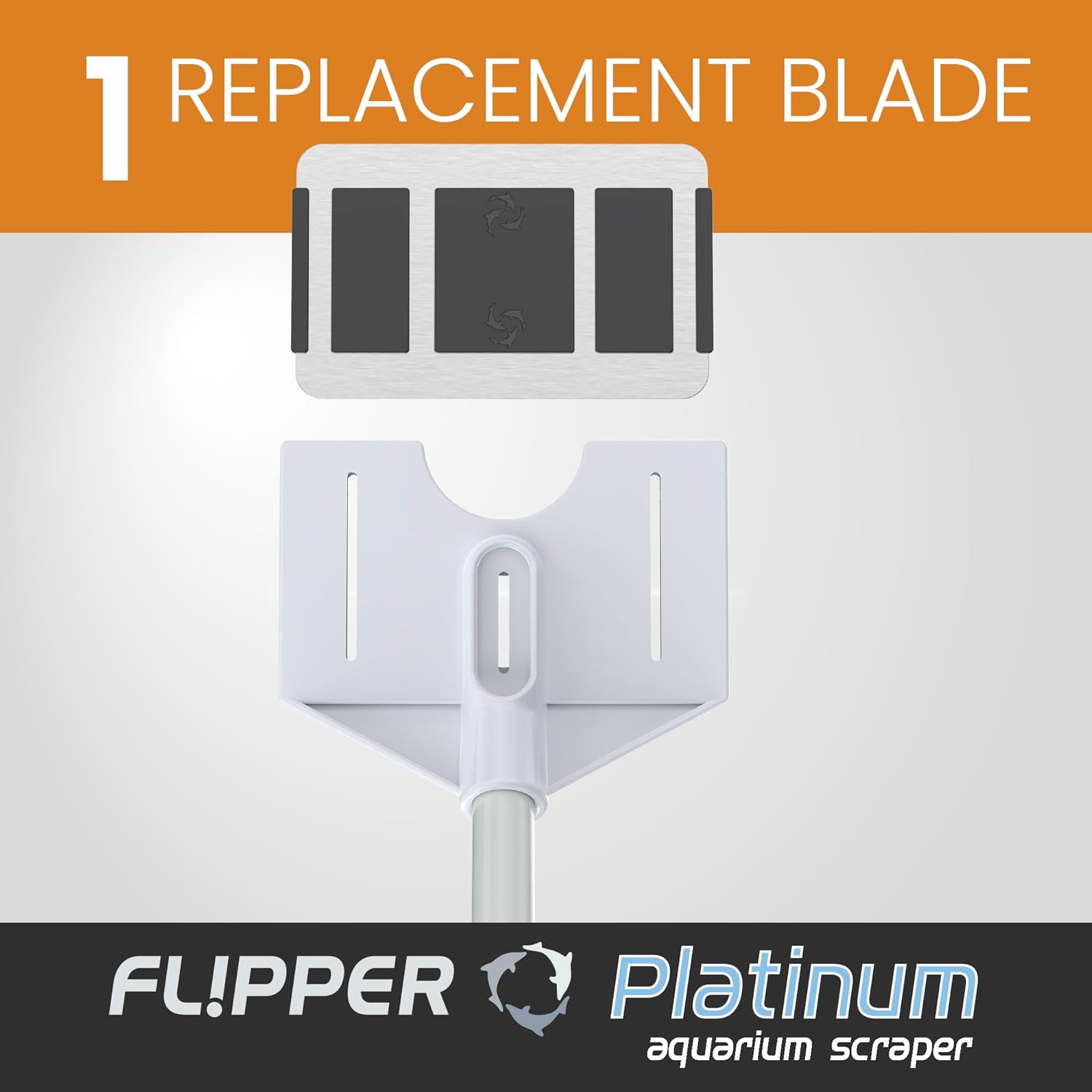 Flipper Platinum Credit Card Aquarium Algae Scraper Stainless Steel Blades Replacement Blades Flipper Aquarium Products